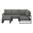 thumbnail image 2 of WestinTrends Montara 5-piece Outdoor Sectional Modular Patio Furniture Sofa Set, Gray/Gray, 2 of 15