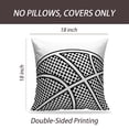 thumbnail image 2 of LALILO Throw Pillow Covers Black Basketball White Athletic Ball Cushion Cover 18" x 18", 2541 Pack, 2 of 6