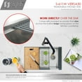 thumbnail image 6 of Stylish Undermount 30" Stainless Steel Single Bowl Workstation Kitchen Sink with 5 accs S-611W, 6 of 17