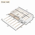 thumbnail image 3 of Bellemave Twin Size Platform Bed with Storage Drawers, Wood Twin Bed with Trundle, Twin Daybed with Drawers for Teens, Adults, White, 3 of 10