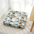 thumbnail image 5 of Dutch Velvet Square Yoga Cushion 22 Inch, Boho Meditation Floor Pillow for Bedroom and Reading Area, 5 of 7
