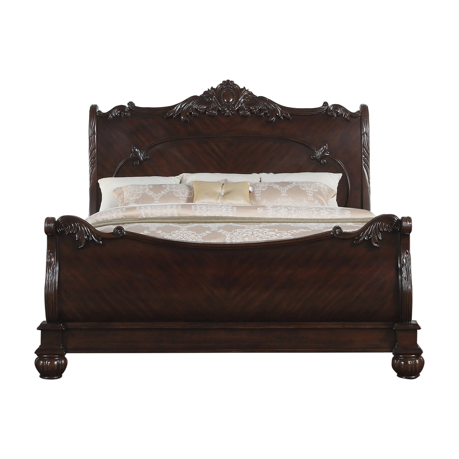 Roundhill Furniture Saillans Sleigh Bed Com