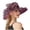 Wine, variant on PMVFHDE Womens Dress Hat With Wide Leaf Flower Beach Hats For Women Bridal Shower Sun Block Elegant And Masonry Style Pink
