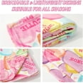 thumbnail image 4 of Valentine''s Day Fuzzy Blanket Conversation Candy Heart Throw Blanket Colorful Cozy Flannel Blanket for Home Bed Sofa Couch Chair, 50 x 60 Inch, 4 of 6