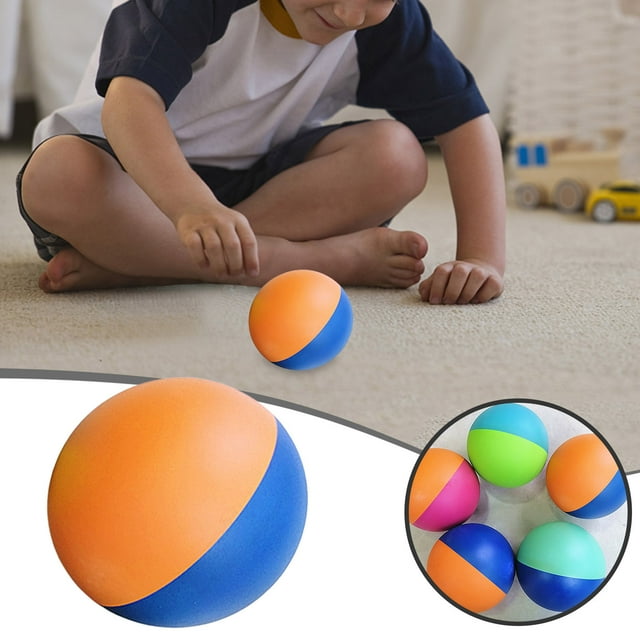 Handballs en Caoutchouc Couleur Aléatoire pour Jeux Récréatifs et Polyvalents