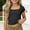 #1-Black, variant on YaEYa Girls Crop Tops Ribbed Knit Short Sleeve Shirts Square Neck Basic Soft Slim Fitted Solid Casual Y2k Going Out Tees