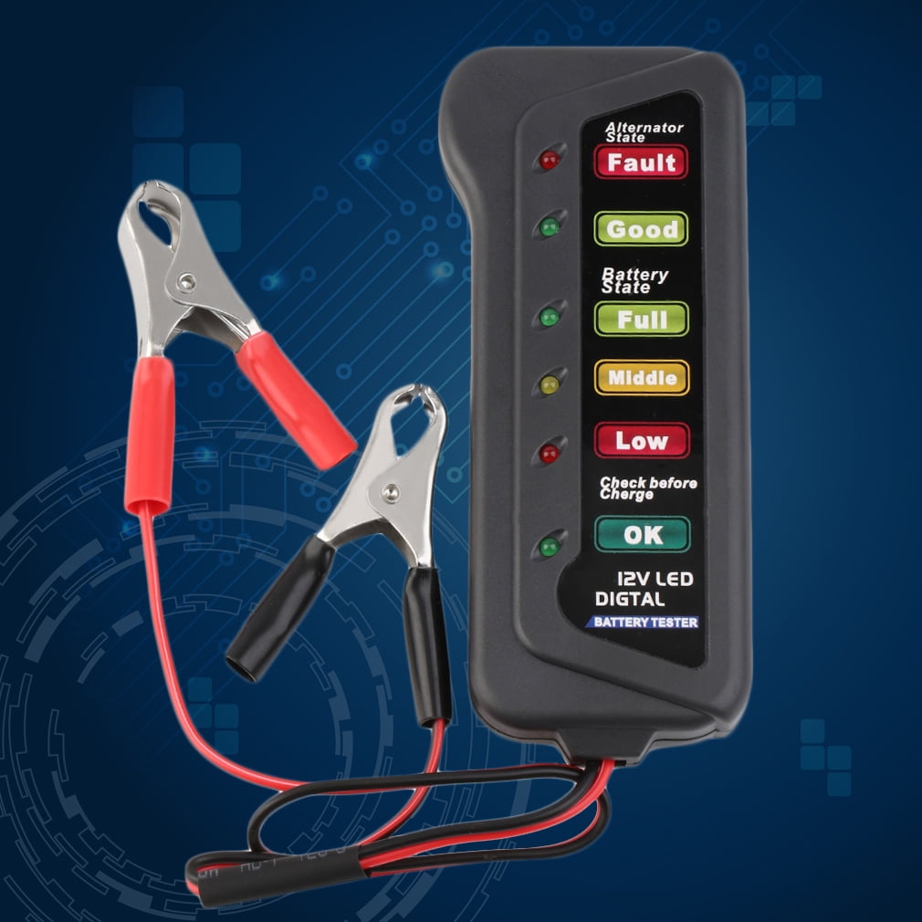 12V Battery Load Display Tester Portable Battery Testing System With