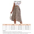 thumbnail image 4 of Falda cruzada con estampado de leopardo para mujer Falda midi ajustada con talle alto y estampado de moda, 4 of 6