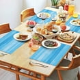 thumbnail image 5 of Blue Linen Placemats, Set of 4 Place Mats– Stain Resistant Foldable & Washable Dining Table Placemats for Kitchen Decor Indoor & Outdoor Use, 5 of 7