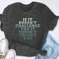 thumbnail image 6 of EcoLoom Gym If It Doesnt Challenge You Workout Motivation Short Sleeve Unisex T Shirt, 6 of 6