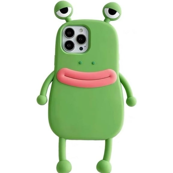 Ugly Phone Cases for iPhone 11pro max Funny Case for iPhone 11pro max 3D Frog Phone Case with Foot Green Weird Phone Cases Ugly Phone with 3D Eyes Cute Silicone for iPhone 11pro max
