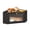 Black, variant on Corner Bamboo Bread Box for Kitchen Counter with Transparent Door, Large Capacity Farmhouse Bread Storage Container for Bread, Rolls & Snacks, Brown