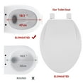 thumbnail image 7 of TROPOW Toilet Seat, Elongated Toilet Seat with Toddler Seat Built in, Potty Training Toilet Seat Elongated Fits Both Adult and Child, with Soft Close, Never Loosen, Easy Install and clean - White, 7 of 7
