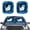 Blue Hibiscus Flower Persian Cat, variant on Kuiaobaty Galaxy Wolf Butterfly Pattern 2 Pcs Auto Windshield Sun Shade Car Window Sun Shield Blocks UV Rays Exterior Accessories 28.5" x 25.5" Universal Fit Cars Trucks SUVs