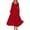Red, variant on PRETTYGARDEN Women's Smocked Spring Maxi Dress Casual Fall Long Sleeve Square Neck Tiered A Line Flowy Dresses with Pockets