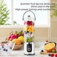 thumbnail image 2 of Portable USB Electric Blender with 6 Blades, 15.21oz Personal Mixer for Smoothies & Drinks, 1300mAh Rechargeable for Travel & Gym, 2 of 13