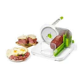 Starfrit Pump'n'Slice Vertical Mandoline - Adjustable Food Slicer With Safety Blades & Storage Lid