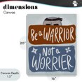 thumbnail image 4 of Stupell Industries Eclectic Warrior Not Worrier Canvas Art, 16 x 20, by Connie Summers, 4 of 8