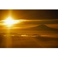 thumbnail image 2 of Brian Kidd 4x24 White Modern Wood Framed Wall Art Titled - Rainier Sunset I, 2 of 5