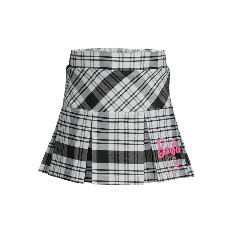 Black and white outlet plaid skirt walmart