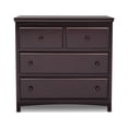 thumbnail image 2 of Pemberly Row 3-Drawer Wood Dresser with Changing Top in Dark Chocolate, 2 of 15