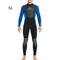 thumbnail image 3 of Soidarity Traje de buceo Neopreno Nylon Traje de baño de manga larga Borde de cuero Clásico Cuello Traje de neopreno de Deportes acuáticos Hombre Azul SG, 3 of 6