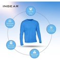 thumbnail image 6 of INGEAR Men's UPF 50+ Long Sleeve Rash Guard, Quick-Dry, Yellow, S, 6 of 6