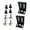 lengthen-ABS, variant on Right Angled Brackets Black L Bracket 90 Degree L Shape Corner Brackets Heavy Duty Wide Metal/Plastic Corner Shelf