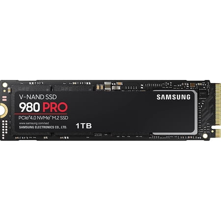Samsung 980 PRO SSD 1TB PCIe 4.0 NVMe Gen 4 Gaming M.2 Internal Solid State Drive Memory Card, Maximum Speed, Thermal Control, MZ-V8P1T0B - (Open Box)