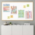 thumbnail image 4 of PixonSign Frameless Wall Art Rainbow Pastel Paint Stroke Collage Prints, Set of 4 Abstract Shapes Wall Decor Arts, Colorful Wall Décor, Adhesive Canvas Poster, Modern Home Artwork - 11"x14", 4 of 5