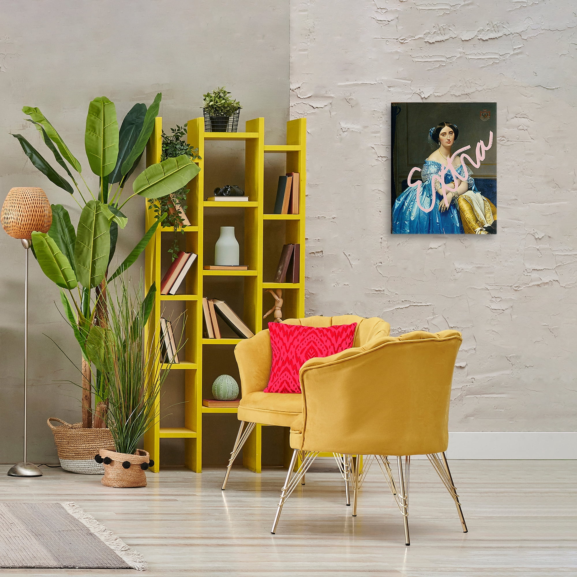 Stupell Industries Extra Classical Portrait Novelty & Humor Painting Wrapped Canvas Art Print Wall Art, 16 x 20