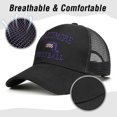 thumbnail image 4 of Football Embroidered Trucker Hat for Fans Gifts, Adjustable Snapback Cap Dad Hat Baseball Cap for Men Women, 4 of 7