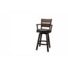 East Coast Innovators Whitaker Furniture Pompano Set of 2 Counter Height Stools, Black Oak