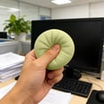 thumbnail image 4 of Stress Toy,Silicone Bun Pinching Toy with Realistic Texture,Stress Relief Fidget Toy for Adults Youngsters Home Office Campus Portable Long-Lasting Shape Retention(Green), 4 of 6
