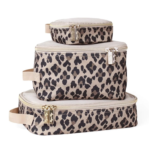 Set de 3 Cubos Organizadores para Viaje Itzy Ritzy Estilo Leopardo