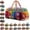 0201# A, variant on Quilted Hippie Travel Bag with Handheld Shoulder Strap - Large Capacity Bohemian Travel Fitness Bag, Suitable for Dance, Yoga, Exercise, Festivals, and Overnight Travel, Art Patch Craft Handbag