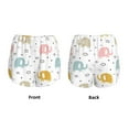 thumbnail image 5 of Vsdgher Little Elephant Print Women's Running Double Layer Shorts High Waisted with Pockets Elastic Yoga Workout Athletic Gym Sports, 5 of 8