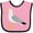 Pink and Black, variant on Inktastic Funny Seagull Bird Boys or Girls Baby Bib