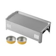 thumbnail image 3 of jinwen Plateau Chauffant Coréen Serveur Réchaud pour Barbecue Restaurant Camping argent, 3 of 9