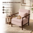 thumbnail image 6 of Accent Chair with Hidden Storage, LEGAHOME Light Pink Modern Arm Chair for Living Room, Comfy Corduroy Reading Armchair for Bedroom, with Solid Wood Leg for 250lbs Weight Capacity, 6 of 9