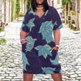thumbnail image 2 of Teal Paisley Floral Dark Design Summer Dresses for Women Beach Boho, 2 of 5