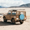 thumbnail image 5 of Daiia Healthy And Ill White Teeth Tire Covers , Travel Trailer Camper Truck SUV Motorhome Waterproof Wheel Cover, Sun Rain Snow Protector-17 inch, 5 of 8