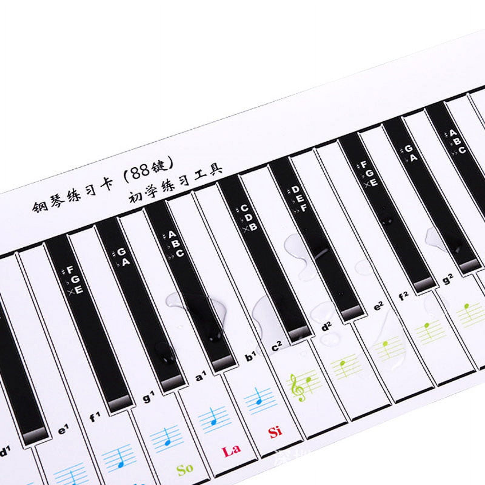 Opolski Portable Waterproof Flexible 88 Key Electronic Piano Keyboard Practice Card A