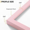thumbnail image 4 of Vittanly Diploma Frame, Premium Material with Shatter Resistant Plexiglass, Display Pictures 6x8 with Mat or 8.5x11 without Mat, 8.5x11 Picture Frame for Wall or Table Top Display, Pale Pink, 1 Pack, 4 of 6