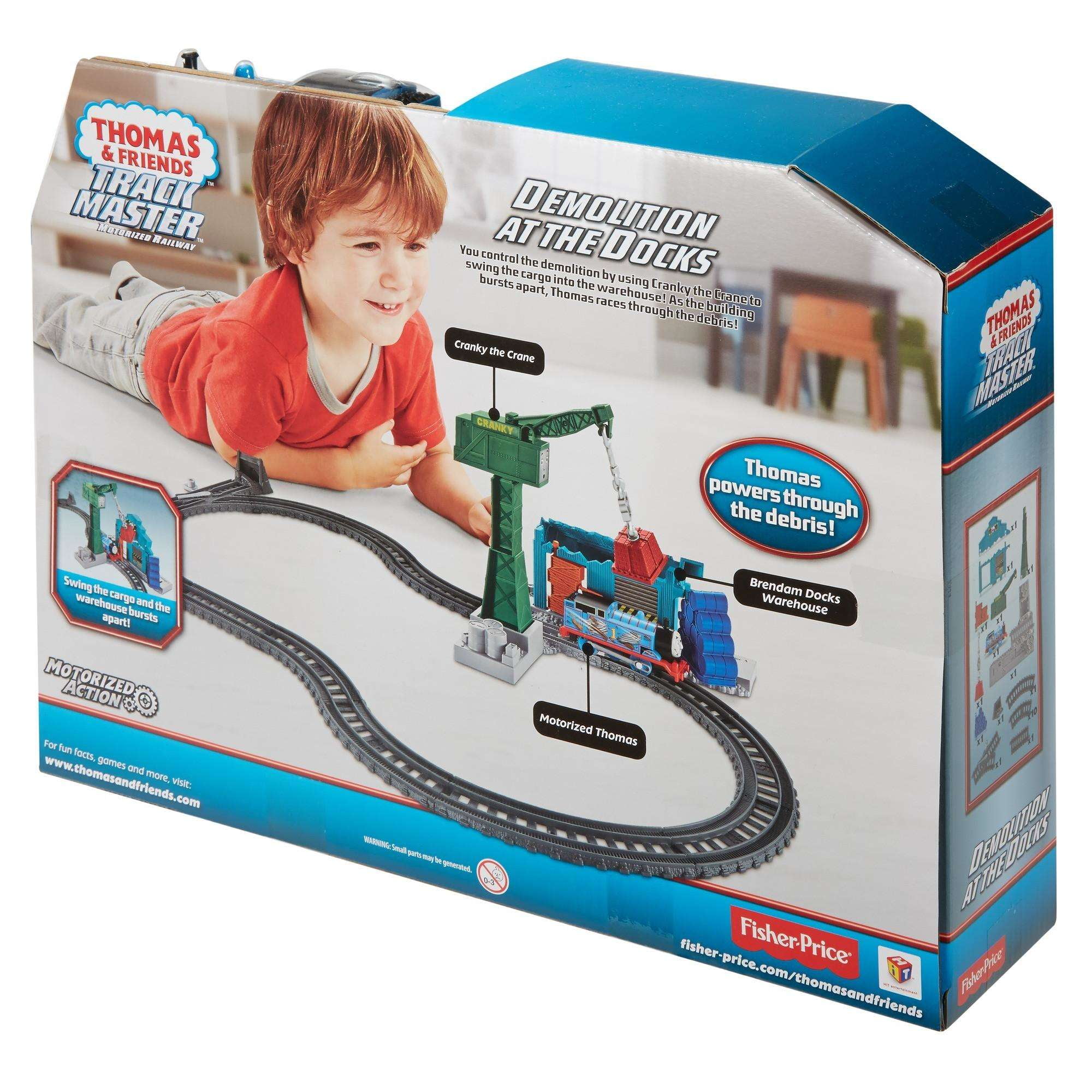 thomas trackmaster demolition at the docks