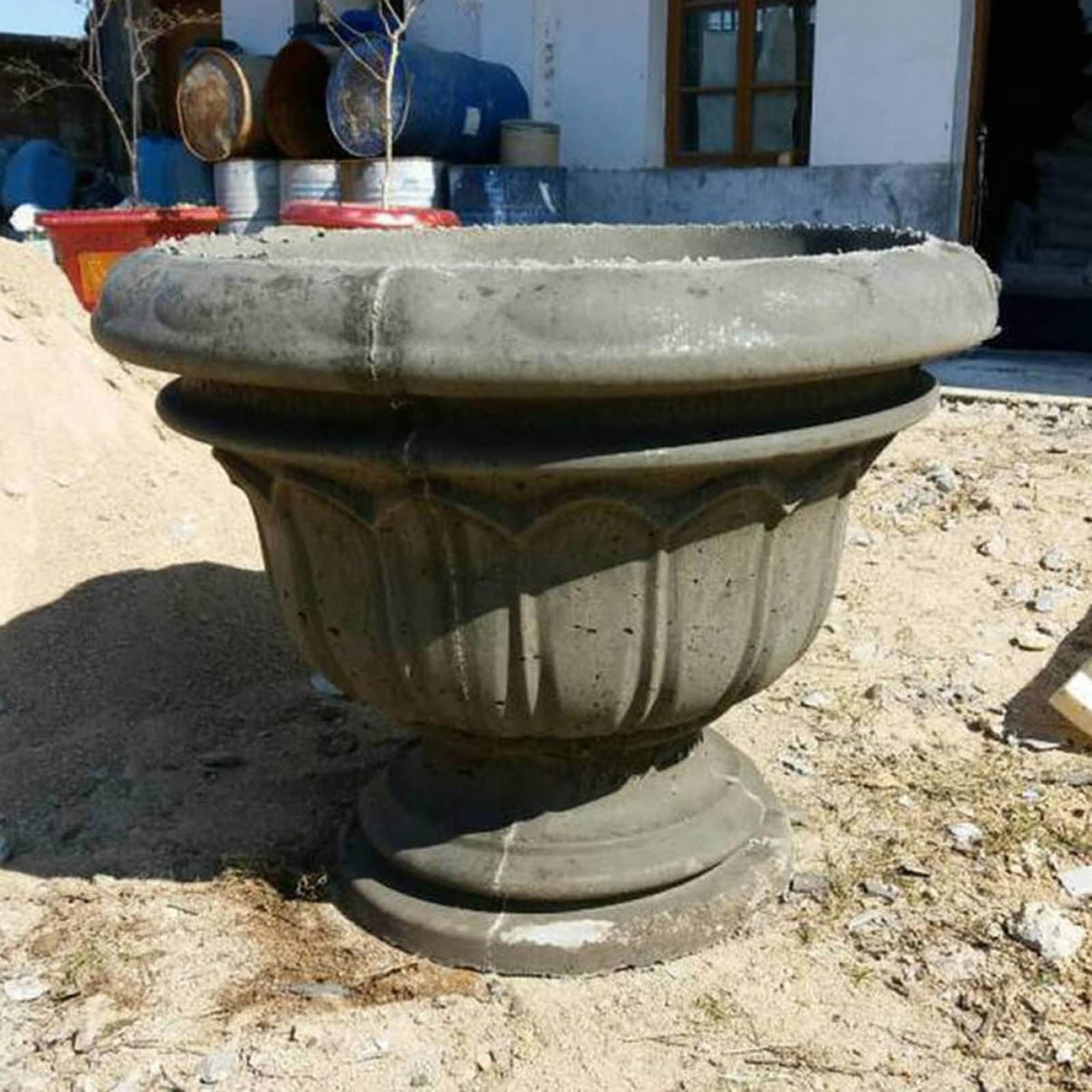 Plastic Flower Pot Mold Cement Concrete Mould Large Bonsai Planter Making Vase Resin Soap Storage Box Moulds Crafts
