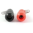 thumbnail image 2 of 8pcs Black Red Metal Body Audio Speaker 4mm Banana Plug Binding Post Connector, 2 of 2