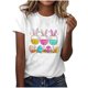 thumbnail image 2 of Blusas de Manga Corta para las Mujeres Divertida Impresión Cuello Redondo Camiseta Vintage, Blusas de Primavera para las Mujeres, 2 of 4