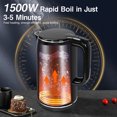 thumbnail image 4 of Smart Temp Digital Electric Kettle, 1.7L 1500W Water Boiler Tea Kettle with 6 Presets and LED Temperature Display, Auto Shutoff and Boil-Dry Protection, 4 of 8