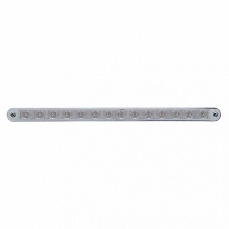 14 LED 12  Stop Turn & Tail Light Bar w/ Bezel - Red LED/Clear Lens